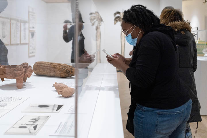 People visiting the museum